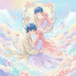 ภาพวาดอนิเมะแบบกำหนดเองสำหรับคู่รัก