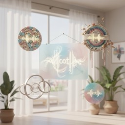 ไอเดียงานศิลปะผนังแบบ Spotify Code